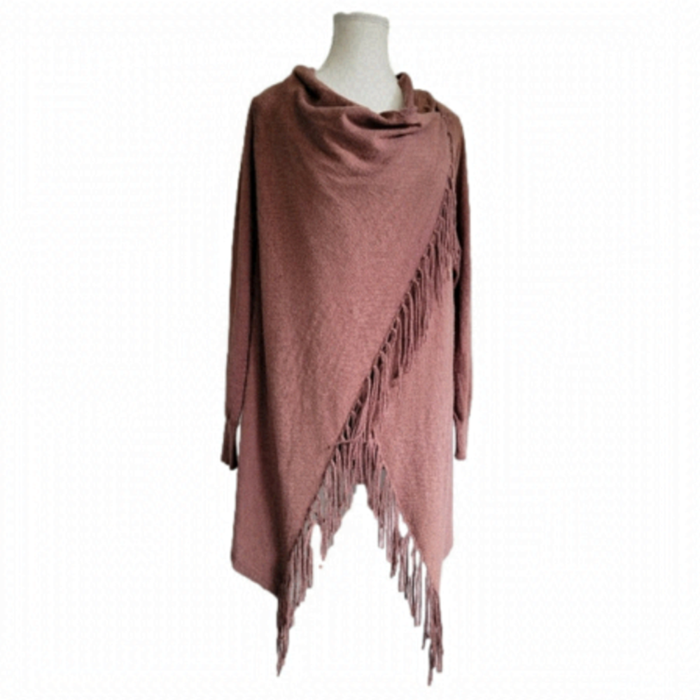 Cage Supersoft Boho Western Fringe Cardigan Wrap